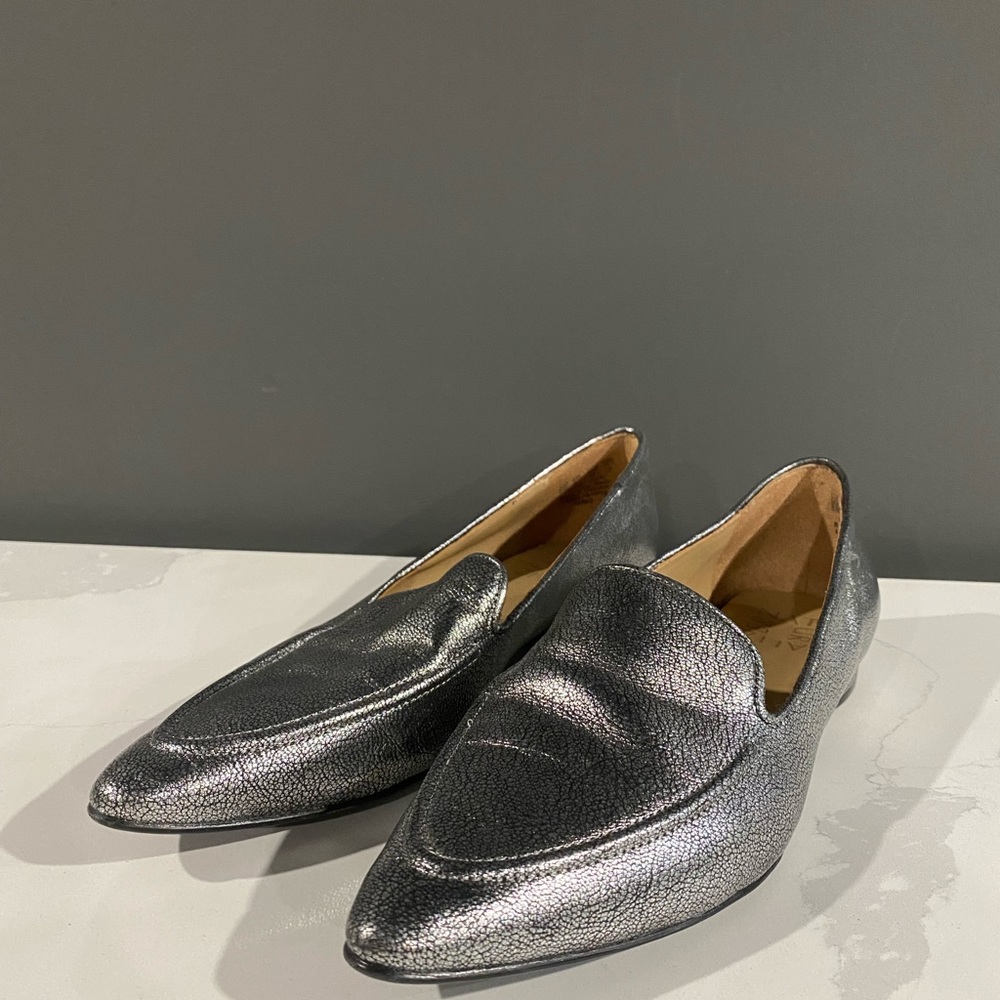 Silver Metallic Mules!